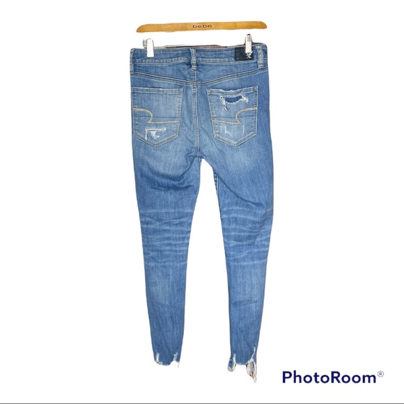 American Eagle Outfitters High-Rise Distressed Jeggings Size 6 Regular - Picture 2 of 5